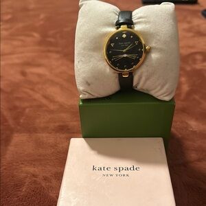 Kate Spade Black and Gold Watch